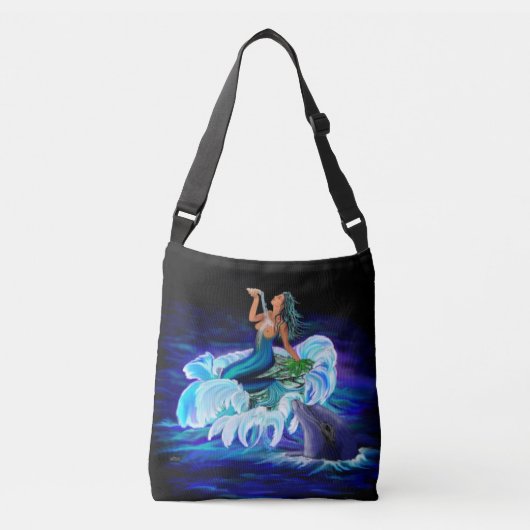 Zeemeermin met Dolphin Crossbody Tas (Voorkant)