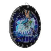 Zeemeermin met Dolphin Dartbord (Voorkant Links)