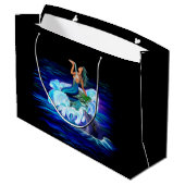 Zeemeermin met Dolphin Groot Cadeauzakje (Achterkant Gekanteld)