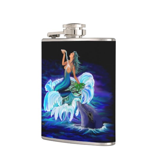 Zeemeermin met Dolphin Heupfles (Links)