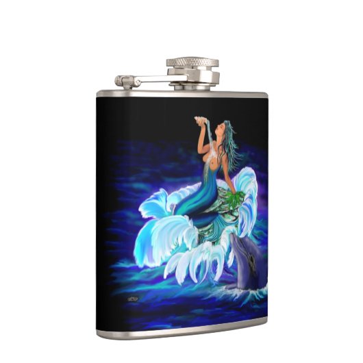 Zeemeermin met Dolphin Heupfles (Rechts)