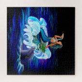 Zeemeermin met Dolphin Legpuzzel (Horizontaal)