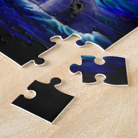 Zeemeermin met Dolphin Legpuzzel (Zijkant)