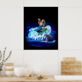 Zeemeermin met Dolphin Poster (Keuken)