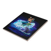 Zeemeermin met Dolphin Tegeltje (Zijkant)