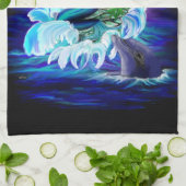 Zeemeermin met Dolphin Theedoek (Gevouwen)