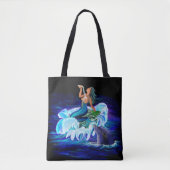 Zeemeermin met Dolphin Tote Bag (Voorkant)