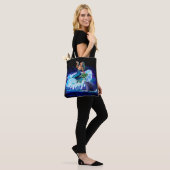 Zeemeermin met Dolphin Tote Bag (Op model)