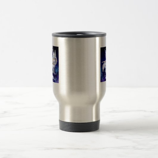 Zeemeermin met Dolphin Travel Mug Reisbeker (Center)