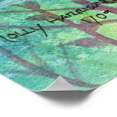 Zeemeermin met drakenPoster van Molly Harrison Poster (Hoek)