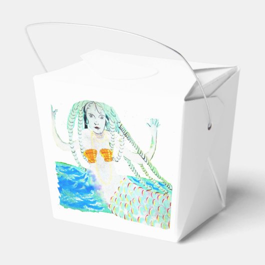 Zeemeermin met Dreadlocks Thunder_Cove Bedankdoosjes (Achterkant)