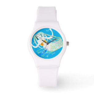Zeemeermin met Dreadlocks Thunder_Cove Horloge