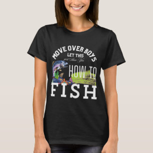Zeemeermin met een hengel t-shirt