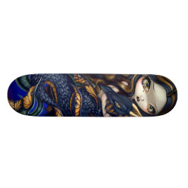 Zeemeermin met een zwarte Zee Serpent SKATEBOARD d