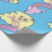 Zeemeermin met geel haar cadeaupapier