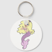 Zeemeermin met geel haar sleutelhanger (Voorkant)