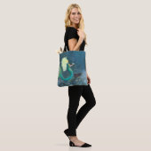 Zeemeermin met haar parel tote bag (Op model)