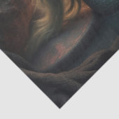 Zeemeermin met haar Zee Turtle Tissuepapier (Detail)