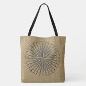 Zeemeermin met Harp Tote Bag (Achterkant)