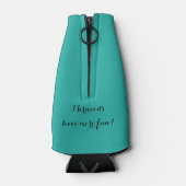 Zeemeermin met jouw naam flesjeskoeler (Achterkant)