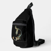 Zeemeermin met Maan Fantasie Kunst Sling Bag (Rechterhoek)