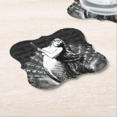 zeemeermin met Onderzetter van Seashells Paper (Gekanteld)