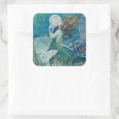  zeemeermin met parel Sticker (Tas)