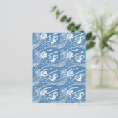 Zeemeermin met Pearls en Seahorse Briefkaart (Staand voorkant)