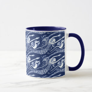 Zeemeermin met Pearls en Seahorse Mok