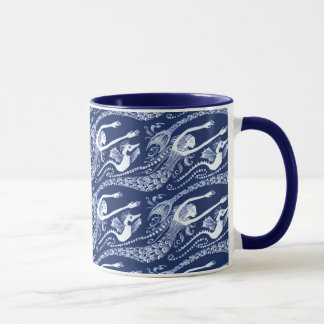 Zeemeermin met Pearls en Seahorse Mok