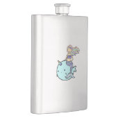 Zeemeermin met Rainbow Hair Riding Pet Narwal Flacon (Rechts)