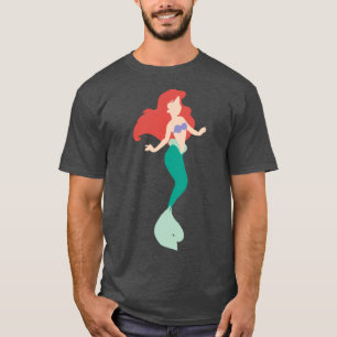 zeemeermin met rood haar vintage vriendin t-shirt