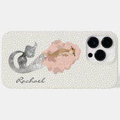 Zeemeermin met roze haar en Jouw naam Case-Mate iPhone Case (Achterkant (horizontaal))