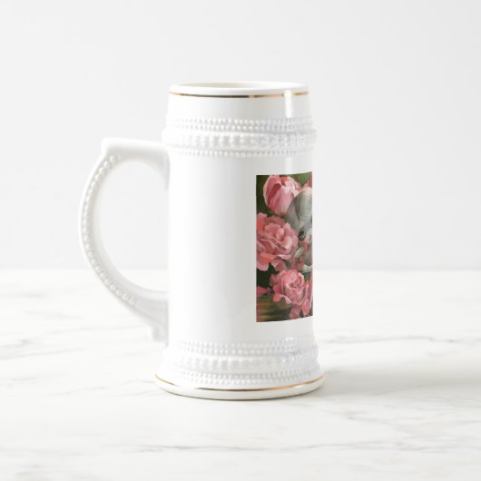 "Zeemeermin met Rozen" Bierpul (Links)