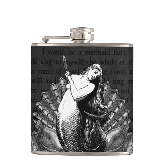 zeemeermin met Seashells Heupfles (Voorkant)