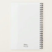 Zeemeermin met Shell-Telefoon origineel kunstwerk Planner (Achterkant)