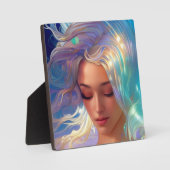 Zeemeermin met Shimmering Hair Fotoplaat (Voorkant)