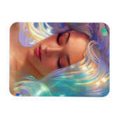 Zeemeermin met Shimmering Hair Magneet (Horizontaal)