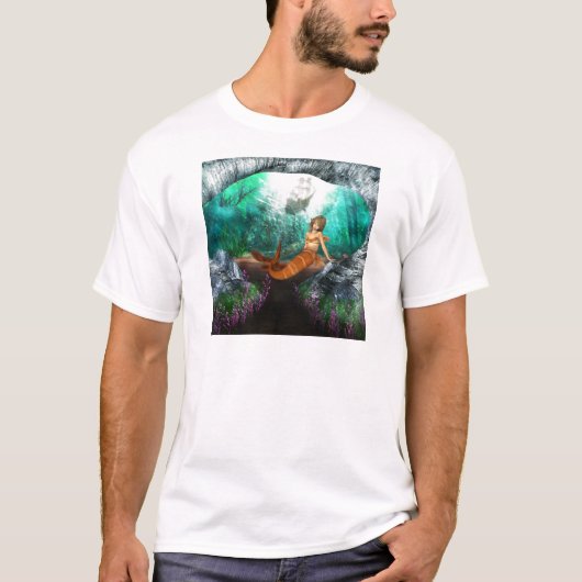 Zeemeermin met Shipwreck T-shirt (Voorkant)