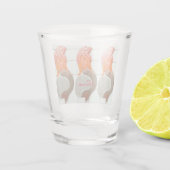 zeemeermin met Thunder_Cove Shot Glas (Achterkant)