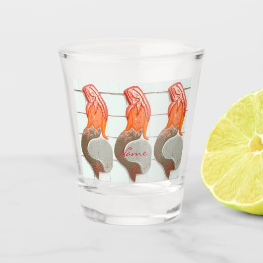 zeemeermin met Thunder_Cove Shot Glas (Voorkant)