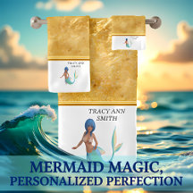 Zeemeermin met turkooishaar en staart