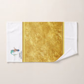 Zeemeermin met turkooishaar en staart bad handdoek (Handdoek)