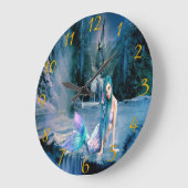 Zeemeermin met turkooishaar grote klok (Hoek)