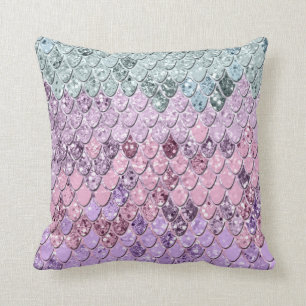 Zeemeermin met Unicorn Girls Glitter #4 Kussen