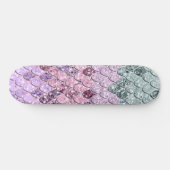 Zeemeermin met Unicorn Girls Glitter #4 Persoonlijk Skateboard (Horizontaal)