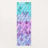 Zeemeermin met Unicorn Girls Glitter #9 Yogamat (Achterkant)