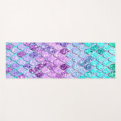 Zeemeermin met Unicorn Girls Glitter #9 Yogamat (Voorkant (horizontaal))