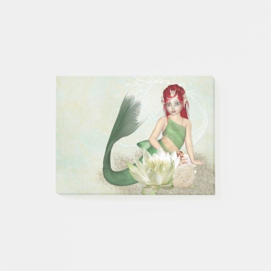 Zeemeermin met ventilator post-it® notes (Voorkant)