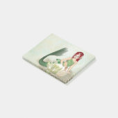 Zeemeermin met ventilator post-it® notes (Schuin)